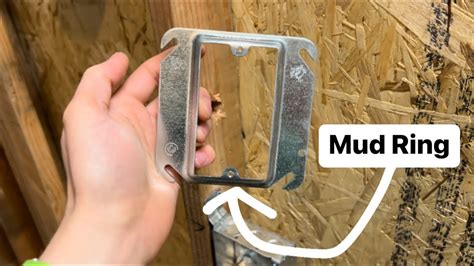 how to use a mud ring on electrical box|1 2 inch mud ring.